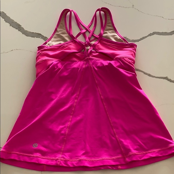 Lululemon tank hot pink size 4 - Picture 6 of 7